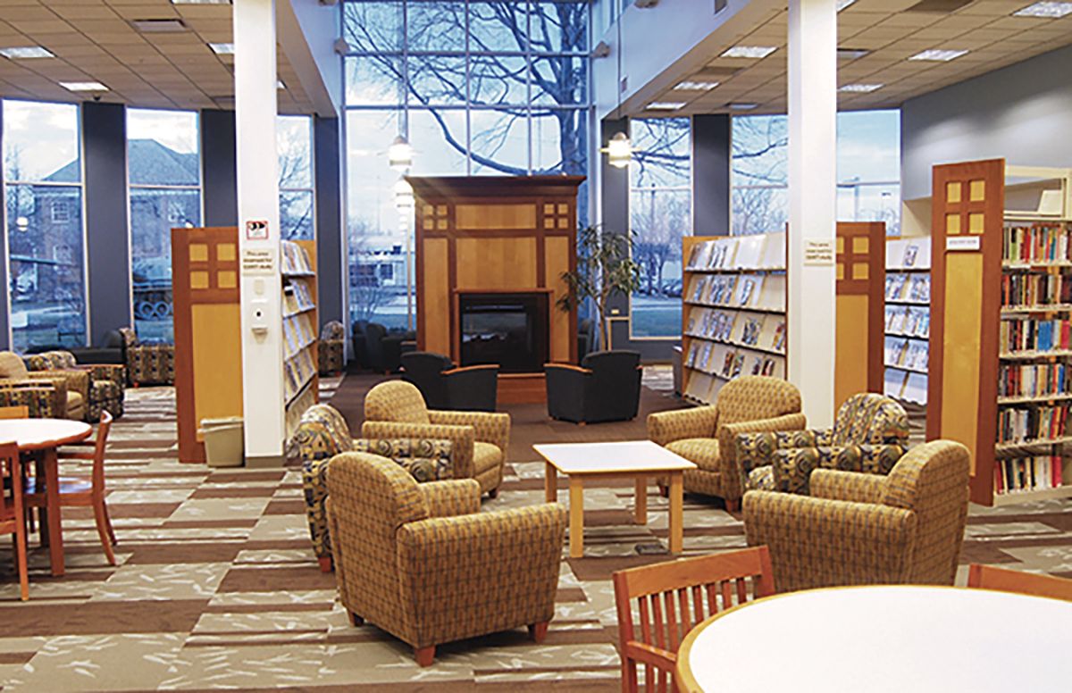 Euclid Library Fireplace